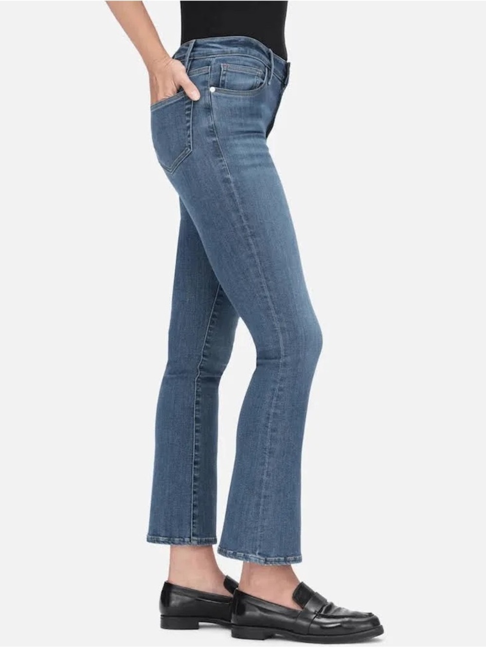 FRAME Le Crop Mini Boot in Poe size 26